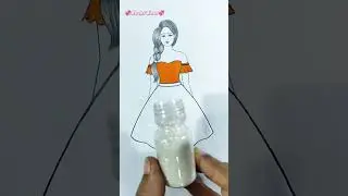 Republic Day Art / Dress design with Indian Flag #shorts