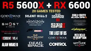 Ryzen 5 5600X + AMD RX 6600 Gaming Benchmarks | 20 Games Tested