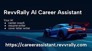 RevvRally AI Career Assistant - Free AI resume and cover letter builder / writer / generator