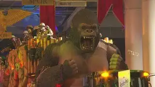 The Kong family float in the Krewe of Bacchus
