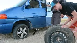 Flat Tire! | Epic Fail | Travel Vlog