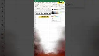 How to Create a Live Digital Clock in Excel Using VBA | Excel VBA Digital Clock 
