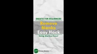 Remove Blank Rows Fast in Google Sheets 🔥