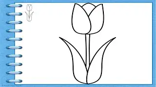 HOW TO DRAW A FLOWER / EASY AND SIMPLE / LEARNING TO DRAW