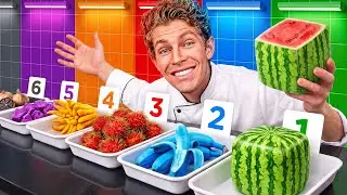 I Bought RARE Food In Every Color!