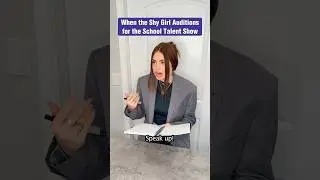 When the Shy Girl Auditions for the Talent Show