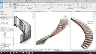 Free Form Rebar Generation for Circular Stair in Revit