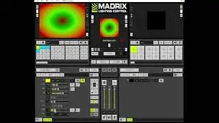 MADRIX SCE 波/放射状 変位を駆使したサイケデリックな演出