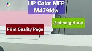 HP MFP M479fdw Color Laser Printer - Print Quality Page 