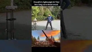 When a Rapier Cuts Better than Two-handed Greatswords! LK Chen Saxony German Military Rapier Cutting