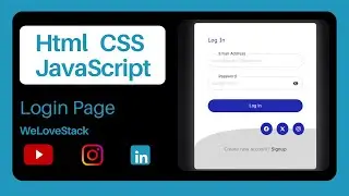 Creating a Log-In Page with HTML, CSS, and JavaScript | Step-by-Step Tutorial