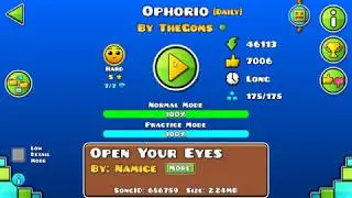 [GD] OPHORIO BY THEGOMS (DAILY LEVEL) | GEOMETRY DASH 2.13