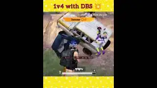 1v4 with DBS  in Bgmi 💥 #jdxjaxx