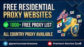 Free Residential Proxy Websites | 1000+ Global Proxy List  (2026)