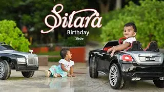 Sitara 1st Year Birthday | Slide |Rk Studio