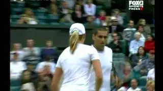 2006 Wimbledon XD final - Williams/Bob Bryan vs. Zvonareva/Ram
