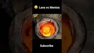 Lava vs Mentos #satisfying Experiment