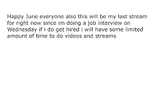 Finally June and Hang out stream