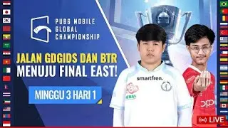 [ ID ]  PMGC 2021 League East | Week 3 Day 1 PUBG MOBILE Global Championship. #GDOBAT #BTRWIN