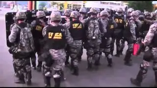 Início da Guerra no Brasil. Força Nacional impede ajuda aos caminhoneiros.
