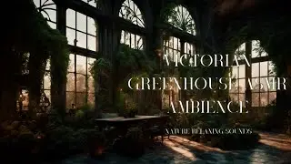 Victorian Greenhouse Ambience ASMR | Nature Relaxing Sounds & White Noises For Meditation,Sleeping