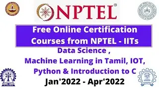 IIT free certification courses |  NPTEL SWAYAM
