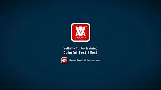 VALHALLA Turbo Training / Adobe Photoshop cc / Colorful Text Effect