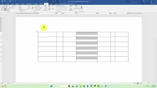 How to move individual columns in a table in Word