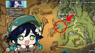 Dendroculus at the bottom side of Ruins of Dahri | GENSHIN IMPACT update 6.0 version 