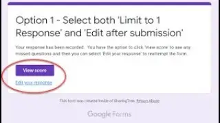 Hide answer and score from students in Google form