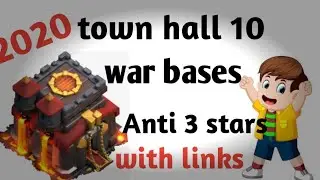 Top 4 anti 3 stars town hall 10 bases | clash of clans |