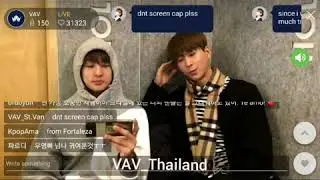 180214 #VAV App Livechat with #StVan & #ACE