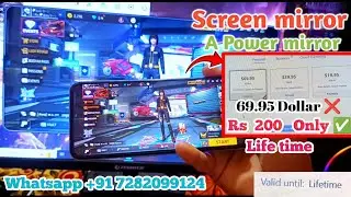 How to Unlock A power mirror Screen mirror 😳 ||A power mirror Ko primium kaise hataye $70 ❌ rs 200 ✅