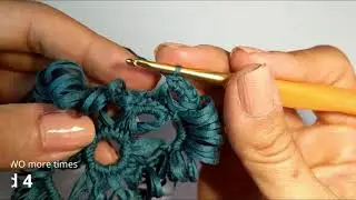 How to Make a Crochet Broomstick Lace Motif or Coaster