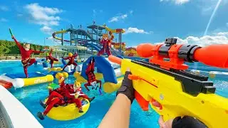 Nerf War | Water Park & SPA Battle 17 (Nerf First Person Shooter)