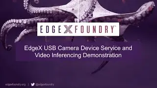 EdgeX USB Camera Device Service and Video Inferencing Demo