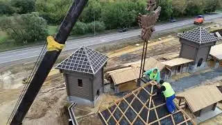 DJI полет стройка Крепость Яблоново