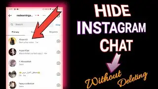 How to hide instagram chat without deleting 2023 | Instagram me message hide kaise kare
