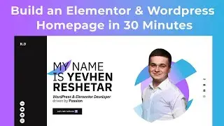 From Figma to Elementor: Personal Homepage