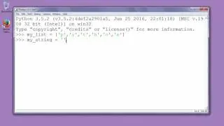 How to make string from list of strings in Python - example ( join() method)