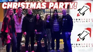 A High Speed Christmas Party! Eating Underground and Racing Go Karts!
