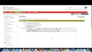 Add Syllabus to Courses in my.bankstreet.edu (Faculty)
