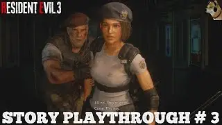 Resident Evil 3 Remake Story Playthrough # 3 - Nightmare Mode - Infinite Ammo