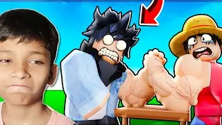 ARM WRESTLING with my BROTHER in ROBLOX