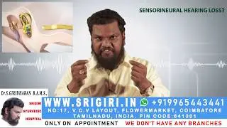 Sensorineural Hearing Loss Treatment - Srigiri Ayurvedic Hospital