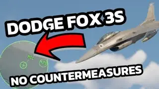 How to DOGDE FOX 3 missles WITH NO COUNTERMEASURES!!! (War Thunder)