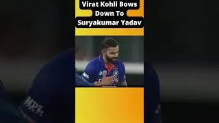 Virat Kohli's Bows Down To Suryakumar Yadav 😮🔥  #short #suryakumaryadav #viratkohli