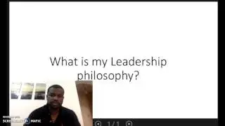 My Leadership philosophy