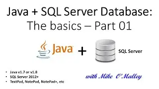 Java + SQL Server Database - Console App basics - Part 01