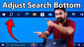 How to Adjust Windows 10 Search Bottom || How to Adjust Windows 10 Search Option